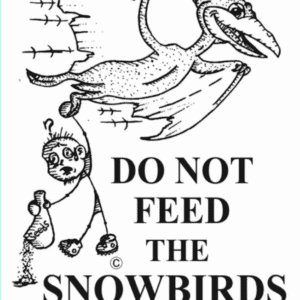Picture of the Pterodactyl Snowbird Vinyl Graphic Sticker