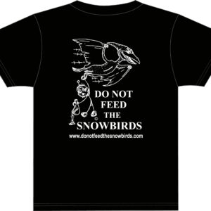 Pterodactyl Snowbird Logo Black T-Shirt